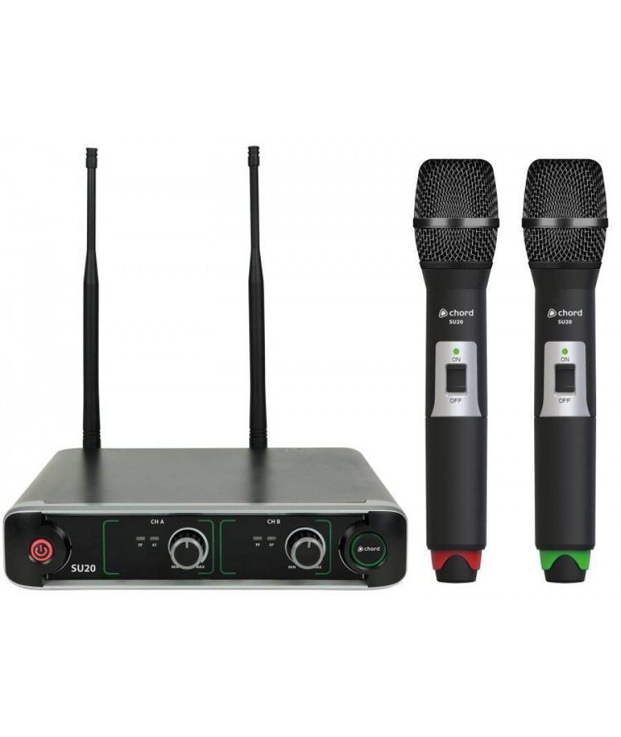 Chord SU20-H-RG Compact Dual UHF Mικροφώνου (Σετ) **ΤΕΛΕΥΤΑΙΟ ΤΕΜΑΧΙΟ