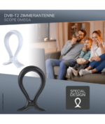 Oehlbach Scope Omega Εσωτερική Κεραία Τηλεόρασης για DVB-T2 Μαύρο (Τεμάχιο) - Image 2