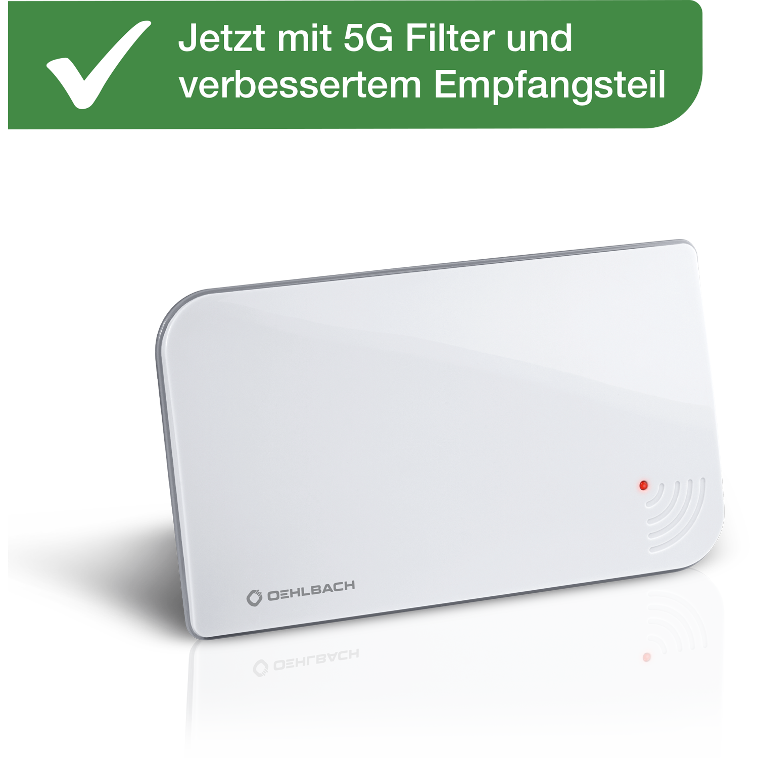 Oehlbach Scope Vision 5G Εσωτερική Κεραία για DVB-T2 με 5G filter White (Τεμάχιο)