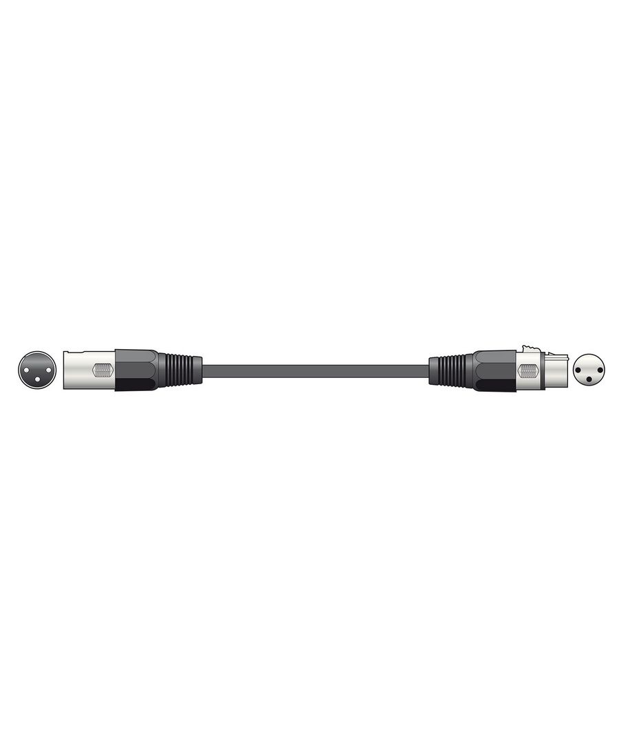 Qtx 177.914UK Επαγγελματικά Καλώδια Φωτισμού DMX 0.75m (Τεμάχιο)