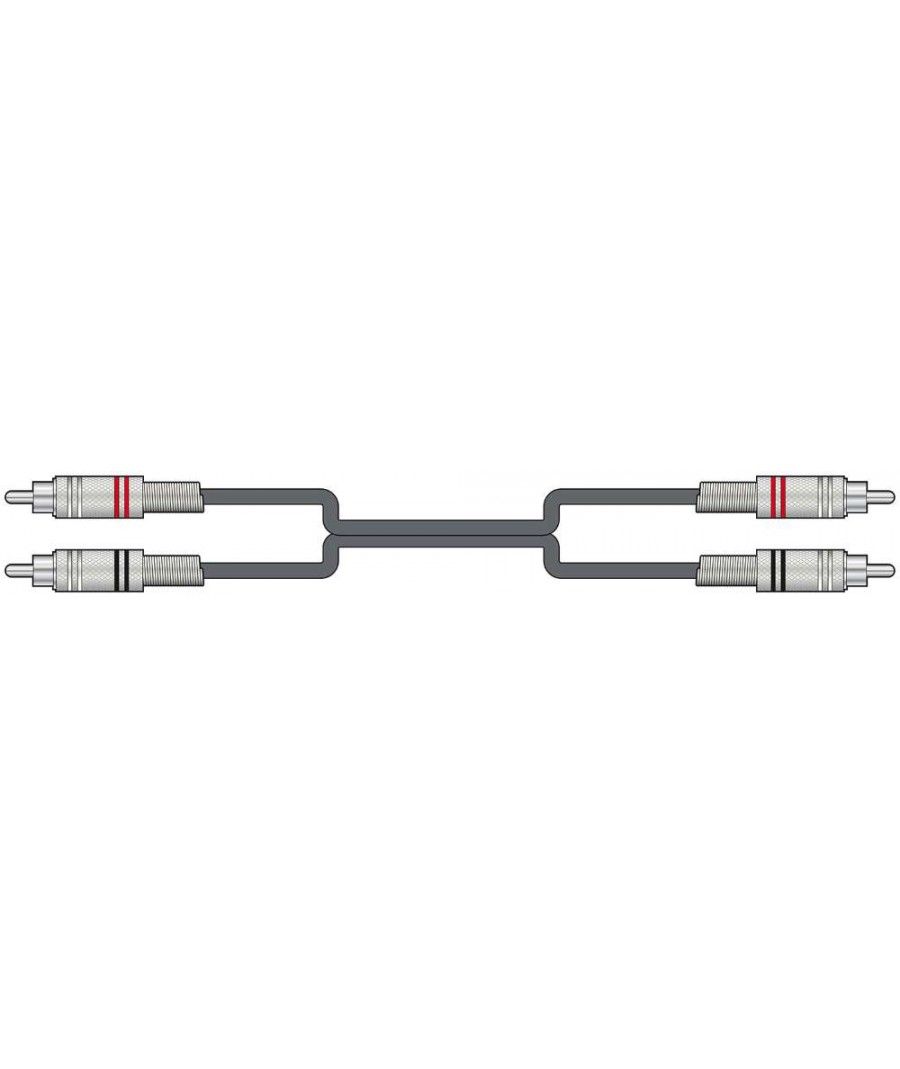 2R-2R050 Καλώδιο Ήχου 2 x RCA  - 2 x RCA 0.5m (Τεμάχιο)