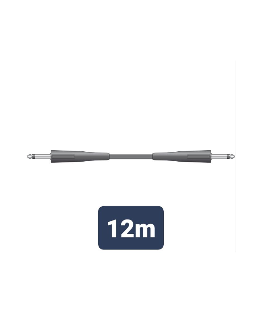 SPJ-J1200 Καλώδιο Ηχείου 6.3mm Mono Jack Plug - 6.3mm Mono Jack Plug 12m (Τεμάχιο)