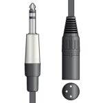 Chord S6J-XM150 Kαλώδιο Ήχου 6.3mm TRS Jack Plug - XLR Male 1.5m (Τεμάχιο) - Image 3