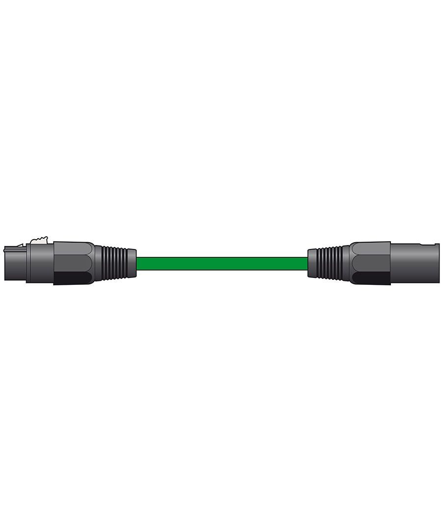 XF-XM150GN Kαλώδιο Μικροφώνου XLR Female - XLR Male 1.5m Πράσινο (Τεμάχιο)