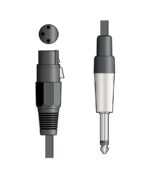 Citronic XF-M6J150BK Classic Microphone Lead XLR Female - 6,3mm Mono Jack Plug 1.5m (Τεμάχιο) - Image 2