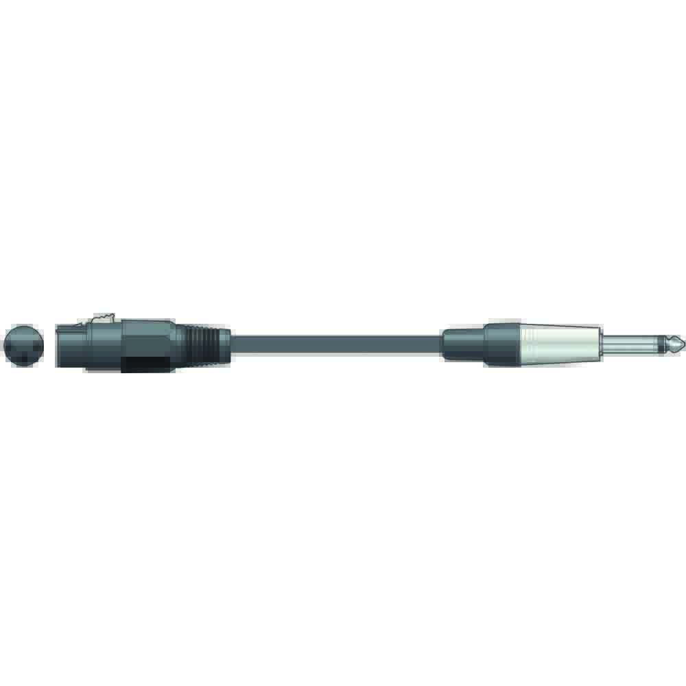Citronic XF-M6J300BK Classic Microphone Leads XLR Female - 6,3mm Mono Jack Plug 3m (Τεμάχιο)