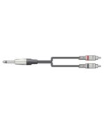 M6J-2R150 Καλώδιο Ήχου 6.3mm Mono Jack Plug - 2 x RCA Plugs 1,5 m (Τεμάχιο)