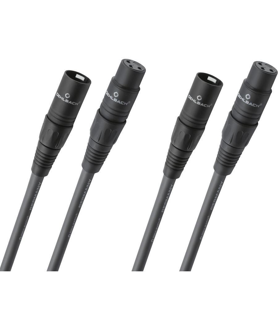 Oehlbach NF 14 Master X XLR Αρσενικό - Θηλυκό 0.75m (Ζεύγος)