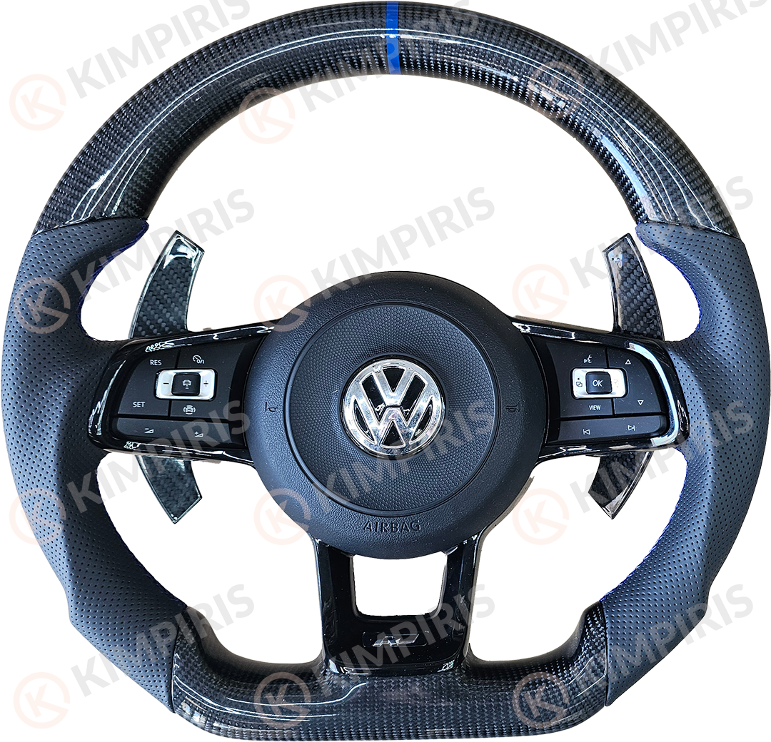 20241230_110921 Τιμόνι Αυτοκινήτου για Volkswagen μαρκέ (Blue Edition) - Image 1