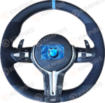Τιμόνι Αυτοκινήτου για BMW μαρκέ (Alcadara Blue Edition)