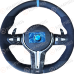Τιμόνι Αυτοκινήτου για BMW μαρκέ (Alcadara Blue Edition)