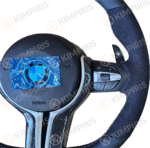 Τιμόνι Αυτοκινήτου για BMW μαρκέ (Alcadara Blue Edition) - Image 2
