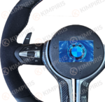 Τιμόνι Αυτοκινήτου για BMW μαρκέ (Alcadara Blue Edition) - Image 3