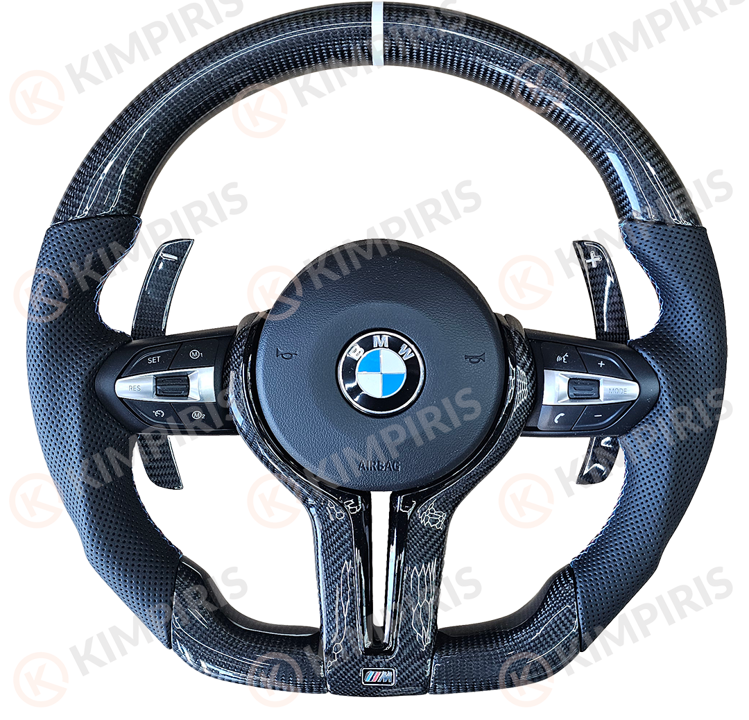 20241230_122439 Τιμόνι Αυτοκινήτου για BMW μαρκέ (White Edition) - Image 1