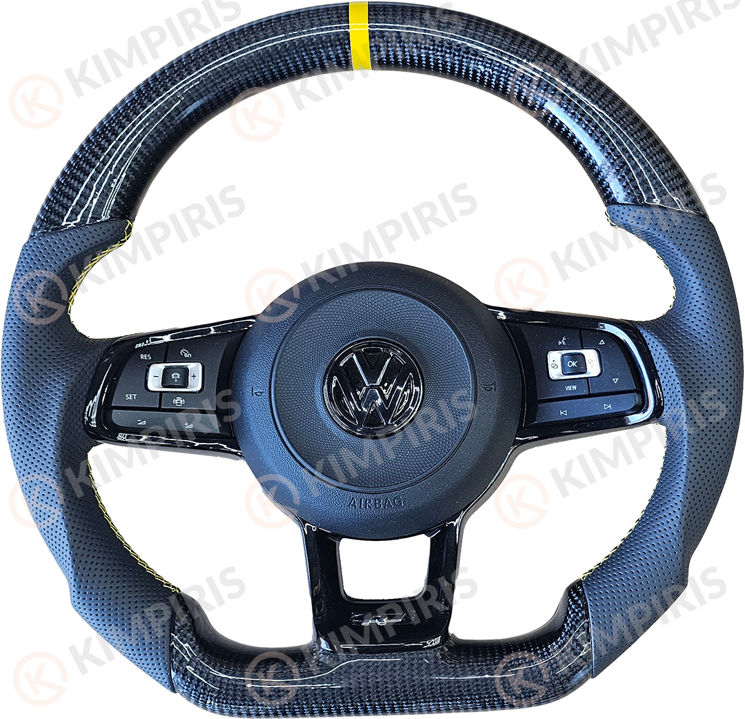 20250104_131810 Τιμόνι Αυτοκινήτου για Volkswagen μαρκέ (Black And Yellow Edition) - Image 1