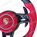 Τιμόνι Αυτοκινήτου για Porsche μαρκέ (Full Led Alcantara Red Edition) - Image 2