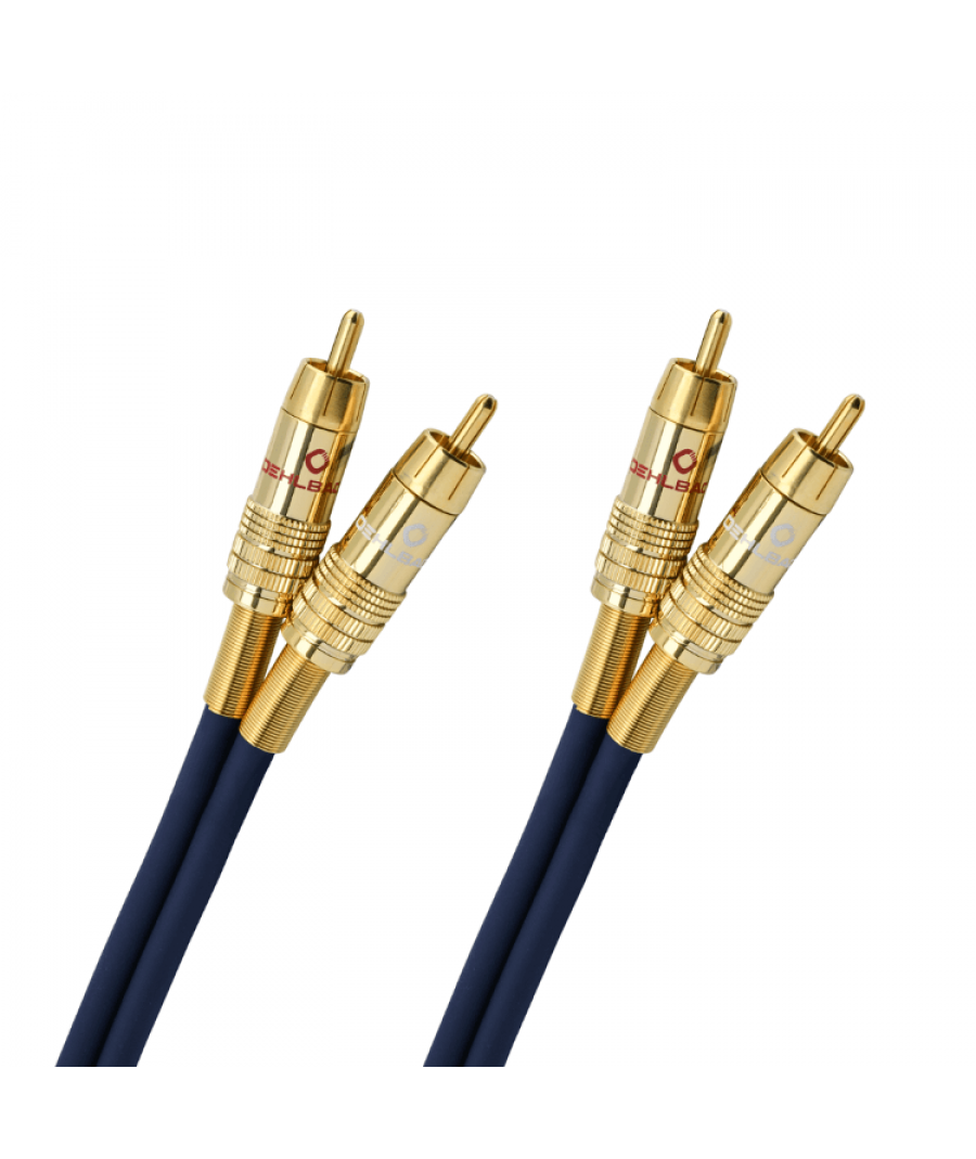 Oehlbach NF 1 Master Καλώδιο Ήχου Interconnect 2x RCA - 2x RCA 1m Blue