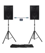 Qtx QUEST-12-SET Ολοκληρωμένο Σύστημα PA 12'' με Βάσεις και Καλώδιο (Σετ)