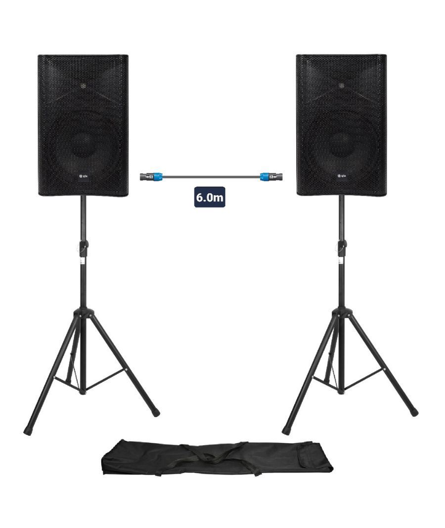 Qtx QUEST-12-SET Ολοκληρωμένο Σύστημα PA 12'' με Βάσεις και Καλώδιο (Σετ)