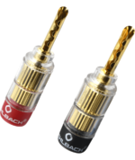OEHLBACH Banana Tube 1.5mm² - 6mm² Επίχρυσο (3021) (Σετ 4 τεμάχια)