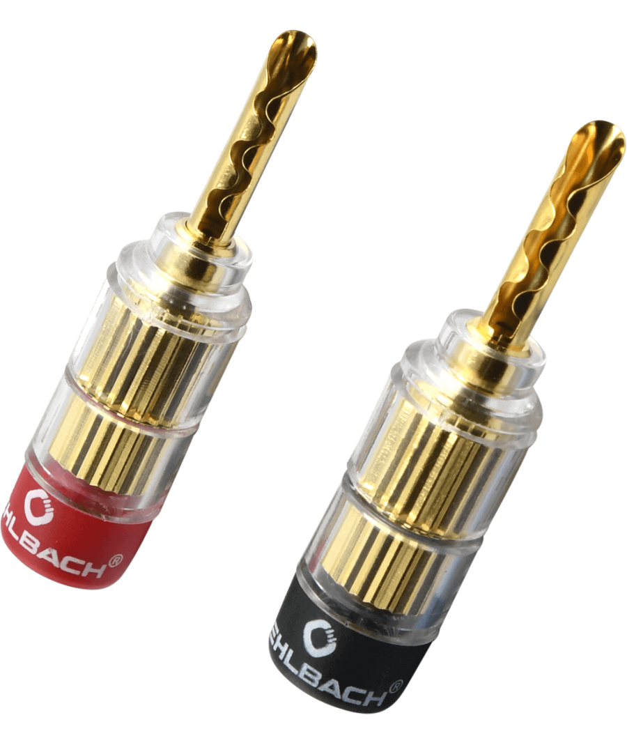 OEHLBACH Banana Tube 1.5mm² - 6mm² Επίχρυσο (3021) (Σετ 4 τεμάχια)