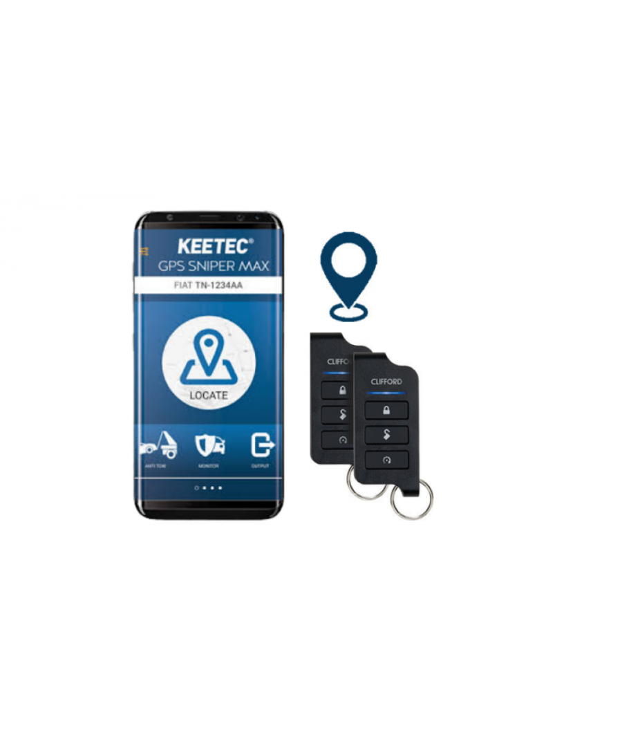 Clifford 3105X Συναγερμός Αυτοκινήτου 1-way με GPS (Σετ)