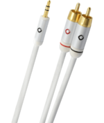 Oehlbach i-Connect J Καλώδιο ήχου φορητής συσκευής  3.5mm Jack  - 2 x RCA  1.5m White (Τεμάχιο) - Image 2