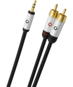Oehlbach i-Connect J Καλώδιο ήχου φορητής συσκευής 3.5mm Jack - 2x RCA 1.5m Black (Τεμάχιο)