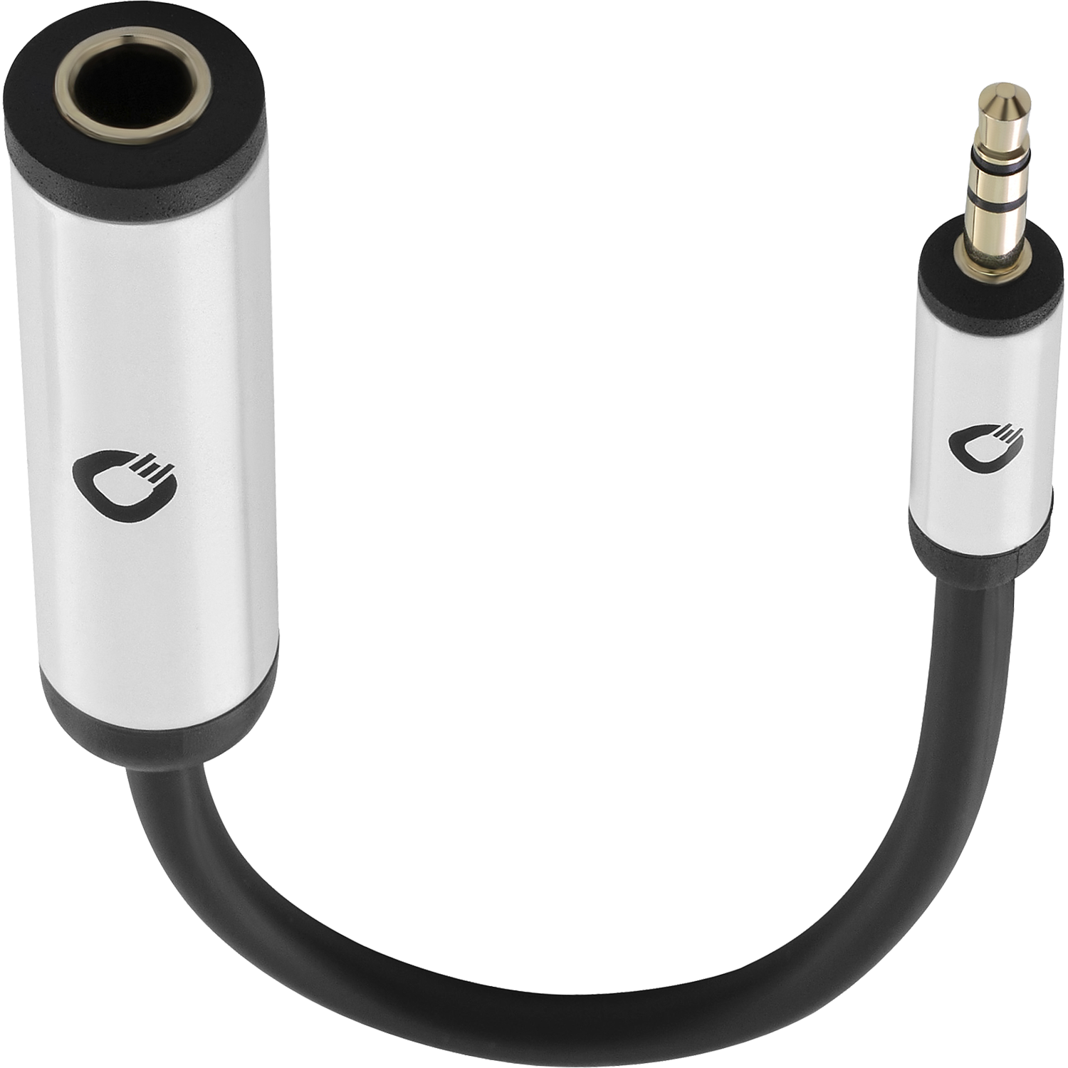 Oehlbach i-Connect AD 63/35 Jack adapter 6.3 mm jack / 3.5 mm jack Black