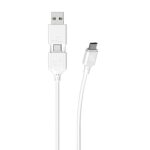Scosche CCA4WT-SP Strikeline 2-in-1 Charge and Sync Cable 1,2m