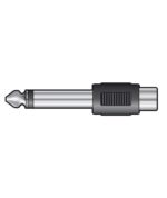 Qtx 756.019UK Αντάπτορας RCA Phono Υποδοχή – 6.3mm Mono Jack Βύσμα (Τεμάχιο)