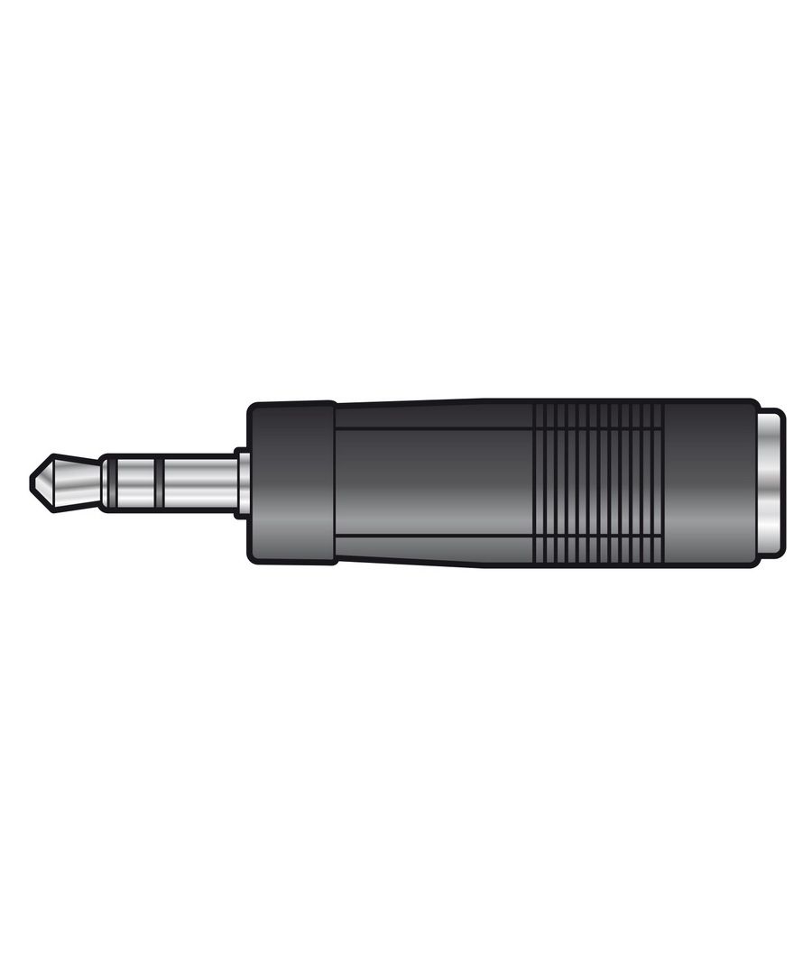 Qtx 759.185UK Αντάπτορας Υποδοχή 3.5mm Stereo Jack – Βύσμα 6.3mm Mono Jack (Τεμάχιο)