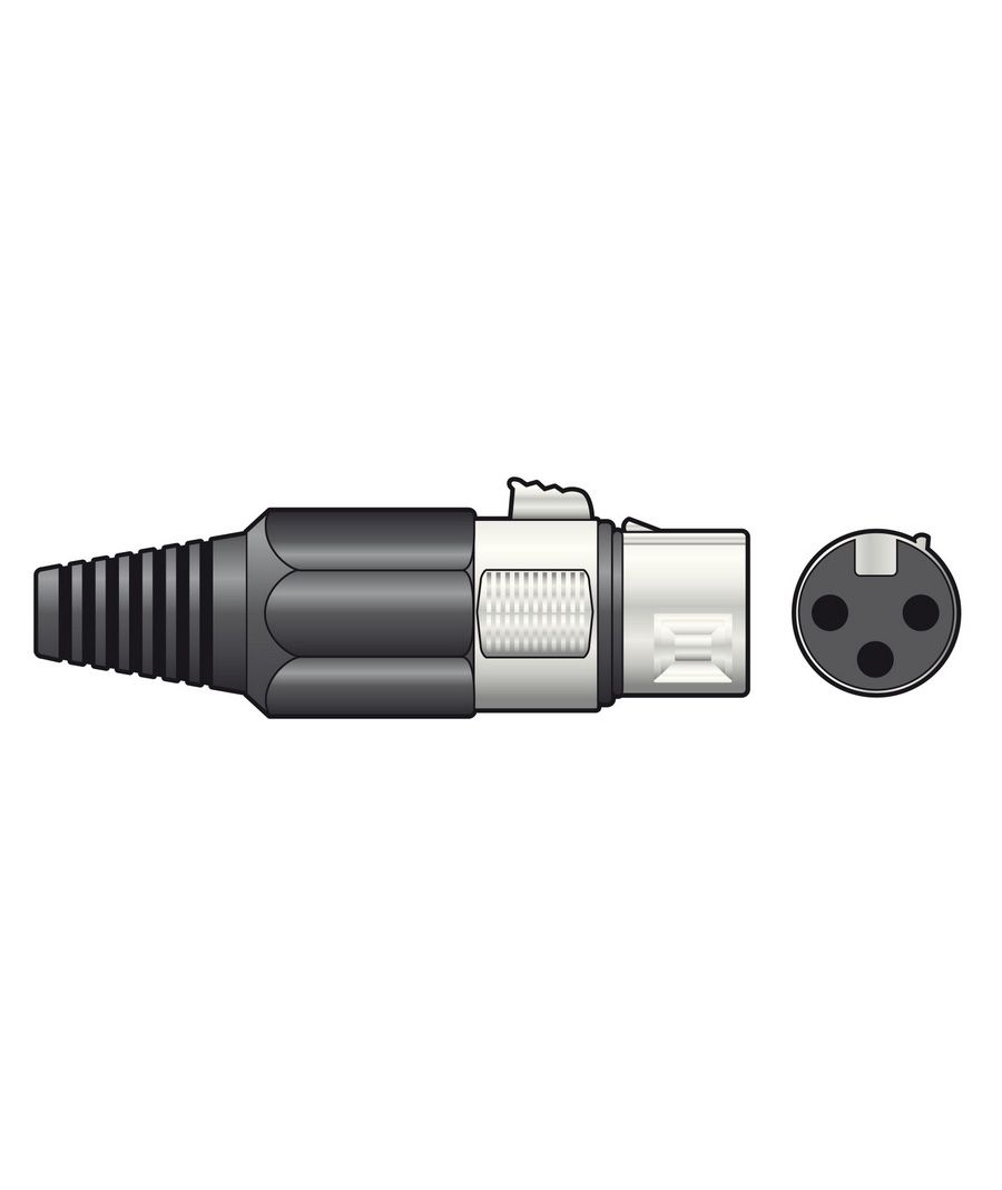 Qtx 761.657UK Connector XLR 3 - Ακίδων (Τεμάχιο)