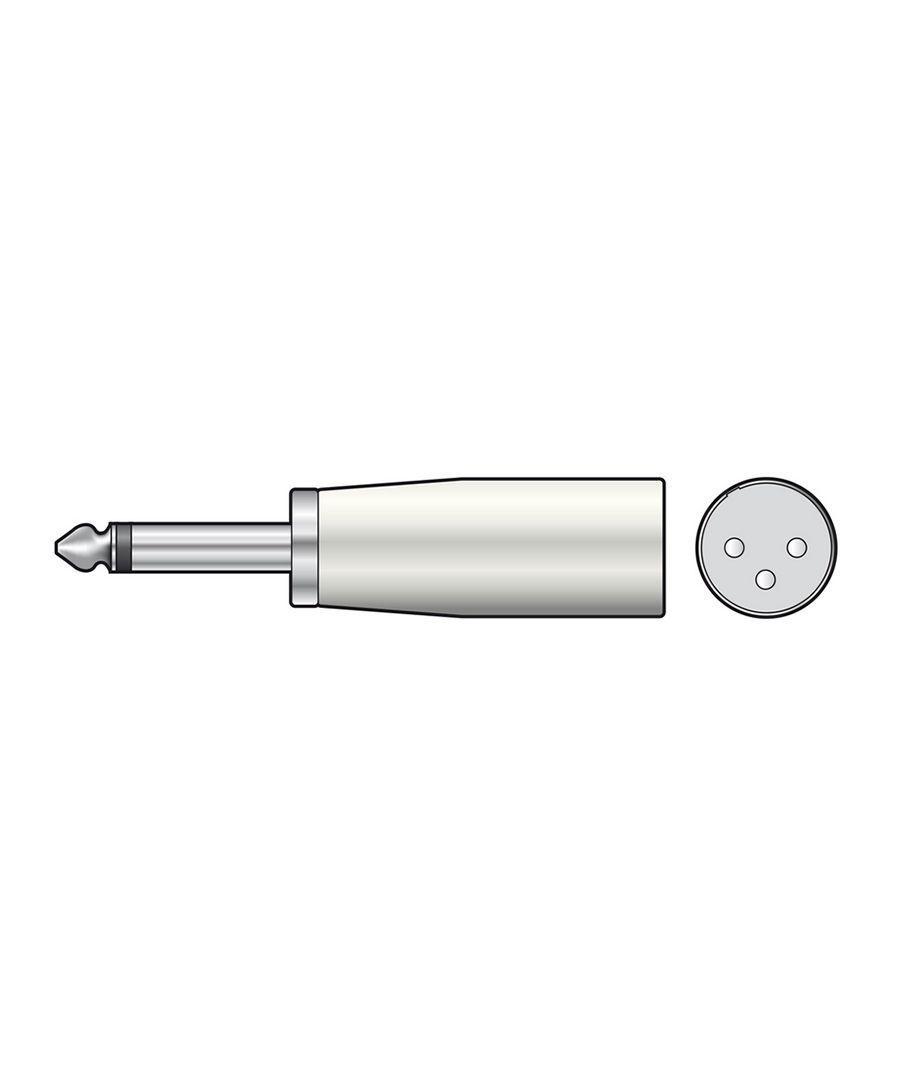 Qtx 763.946UK Αντάπτορας 6.3mm Mono Jack – XLR Male (Τεμάχιο)