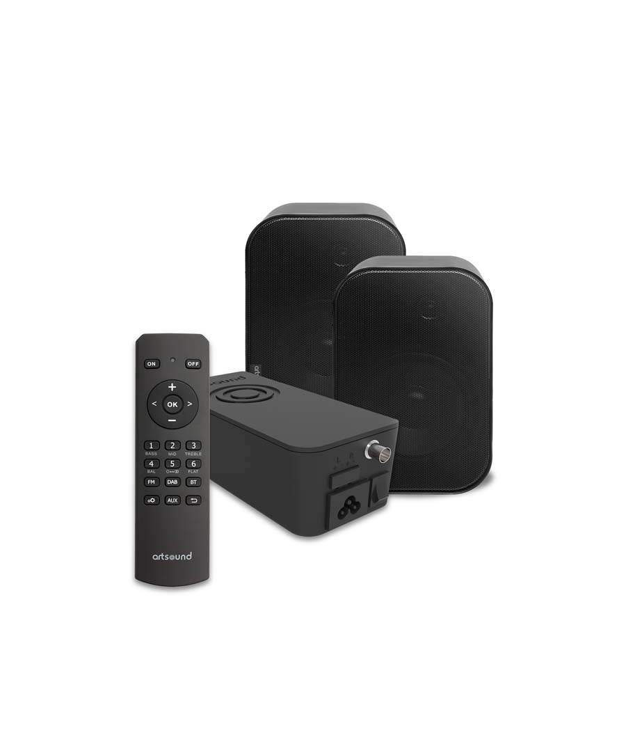 ArtSound PACKHYDE/UNI30 Multiroom Μονάδα Πηγών HYDE με Επιτοίχια Ηχεία UNI30 B (Σετ)