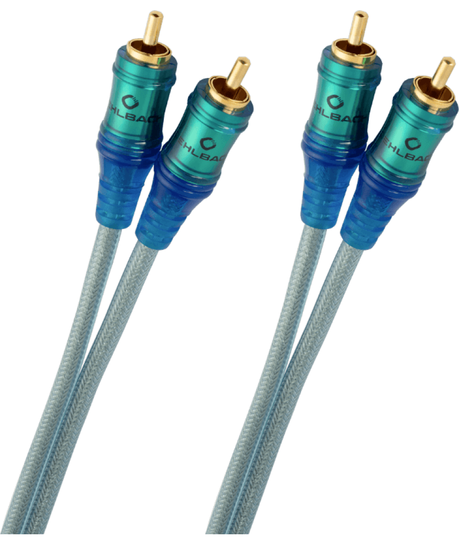 Oehlbach NF Ice Blue Καλώδιο Ήχου Interconnect 2 x RCA - 2 x RCA 1,5m (Τεμάχιο)