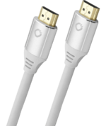 Oehlbach Black Magic MKII Καλώδιο HDMI® 2.1 48Gbps 8K/60Hz 30 χρόνια Εγγύηση  0.75m ιδανικό για PS5, XBOX White (Τεμάχιο)
