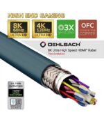 Oehlbach Flex Evolution Καλώδιο Υψηλής Ποιότητας HDMI 2.1 8K/60HZ με προστασία σπασίματος 2m (Τεμάχιο) - Image 3