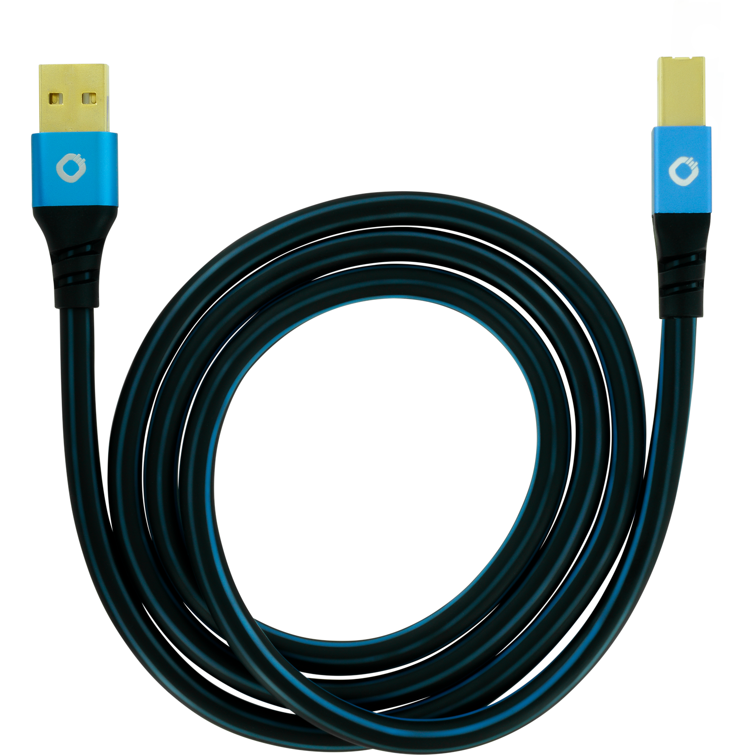 Oehlbach USB Plus B USB 2.0 cable type A to type B 3 m Blue