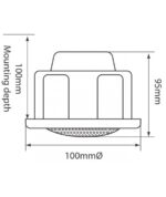 Adastra CM/VC 100V Χωνευτό Ηχείο Οροφής 2.5'' 6W RMS Λευκό (Τεμάχιο) - Image 3