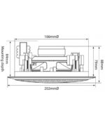 Adastra CC5V Χωνευτό Ηχείο Οροφής 5.25" 50W RMS Λευκό (Τεμάχιο) - Image 3