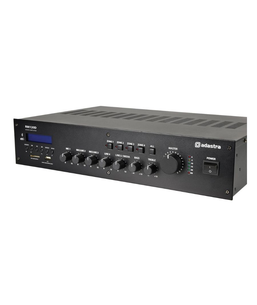 Adastra RM120D Μίκτης-ενισχυτής 100V 5 Καναλιών 120W με DAB+, BT, USB/SD