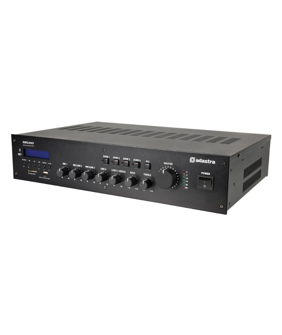 Adastra RM240D Μίκτης-ενισχυτής 100V 5 Καναλιών 240W με DAB+, BT, USB/SD