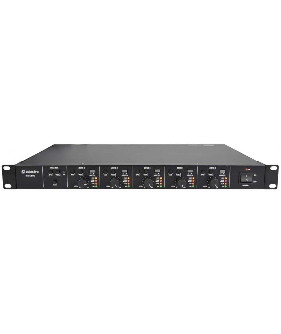 Adastra RMS605 Τελικός Ενισχυτής 5 Καναλιών 5x60W RMS (Τεμάχιο)