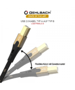 Oehlbach USB Primus B Καλώδιο USB 2.0 Type A - Type B 1 m - Image 3