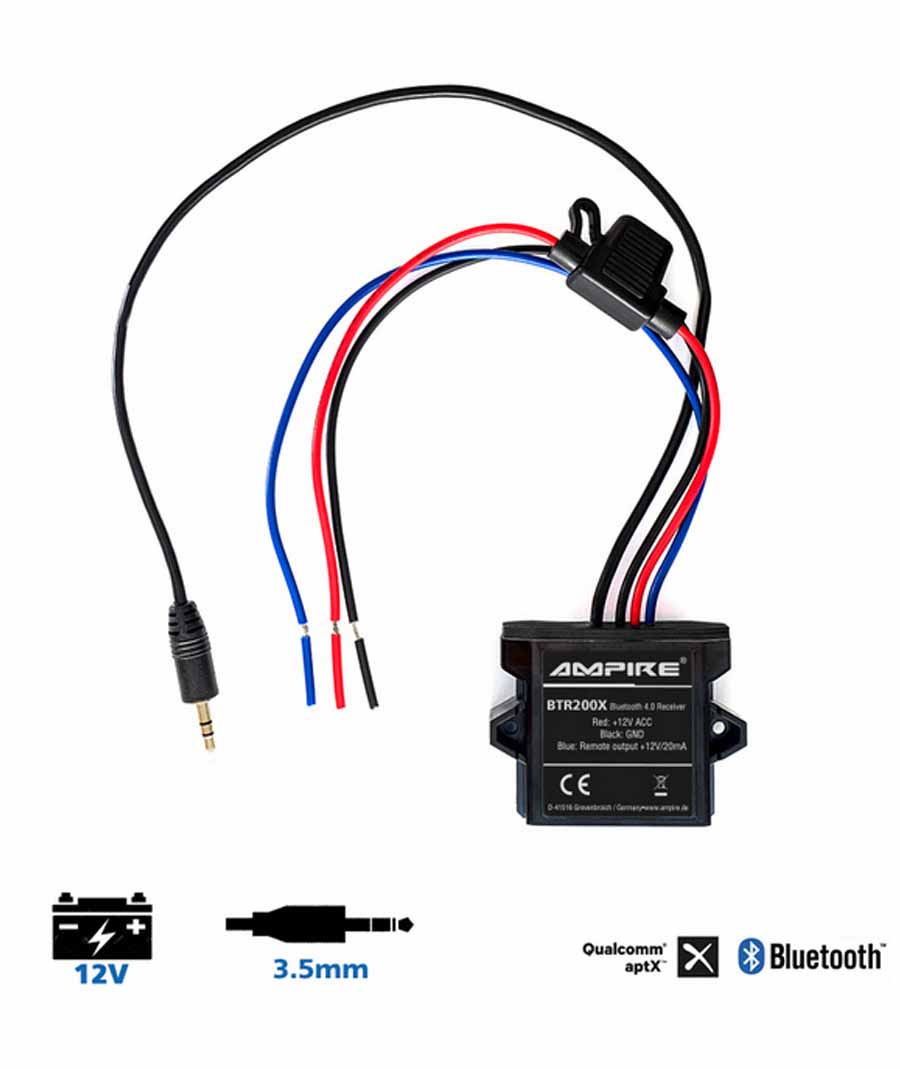 Ampire BTR200X Δέκτης Bluetooth (Τεμάχιο)
