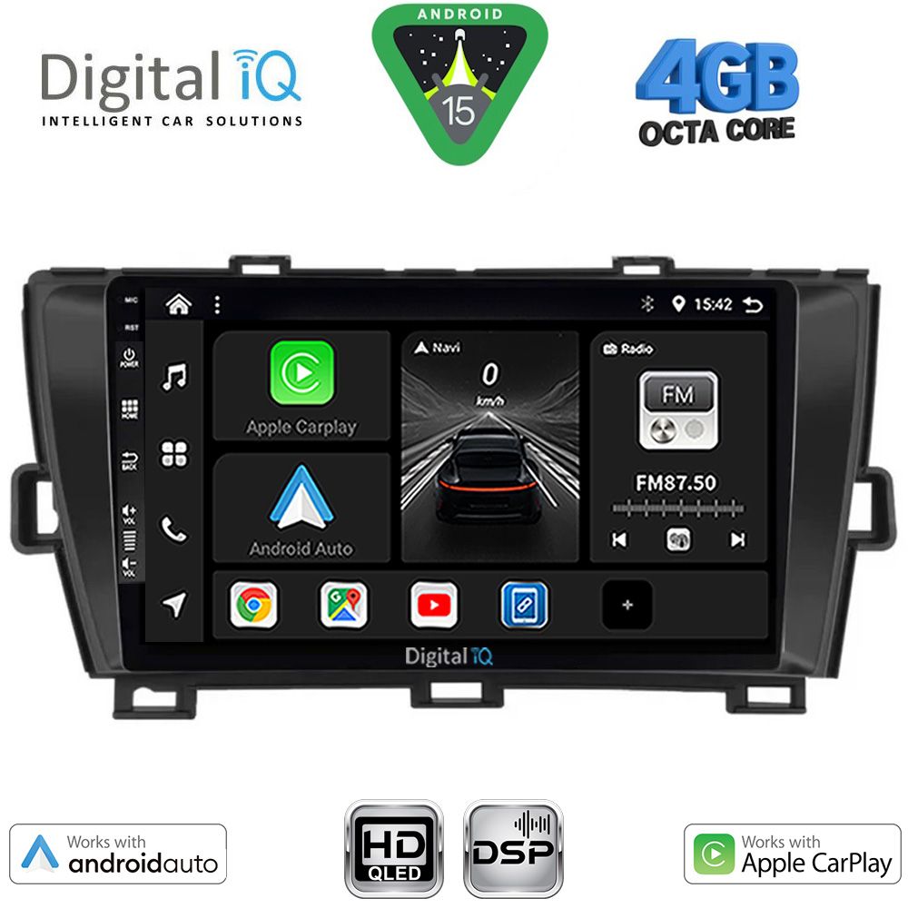 DIGITAL IQ BXF 16726BL_CPAA (9inc) MULTIMEDIA TABLET for TOYOTA PRIUS mod. 2009-2015 (BLACK)