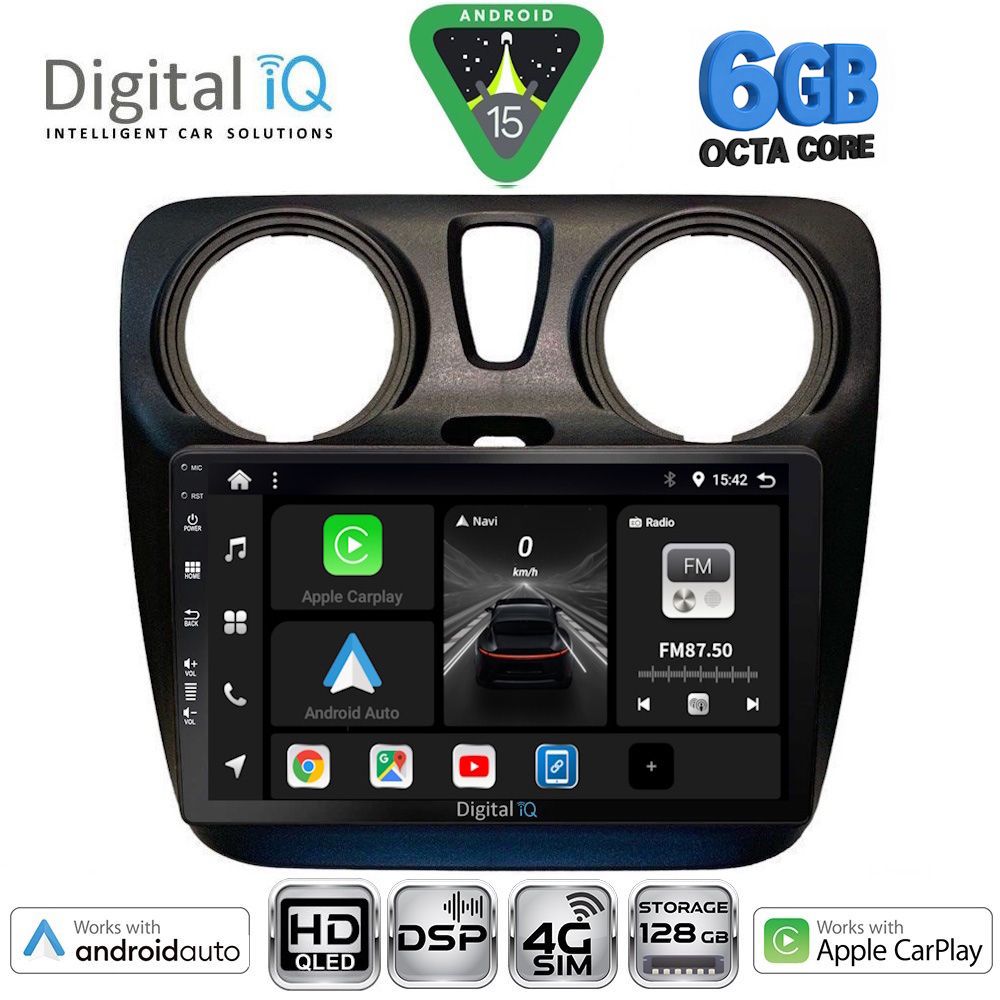 DIGITAL IQ BXF 17112_CPAA (9inc) MULTIMEDIA TABLET for DACIA DOKKER 2012-2022