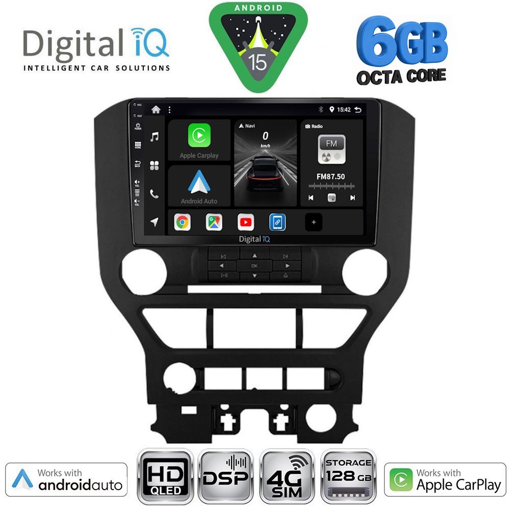 BXF17166-15B3 DIGITAL IQ BXF 17166_CPAA 3BUT (9inc) MULTIMEDIA TABLET for FORD MUSTANG mod. 2015-2020 - Image 1