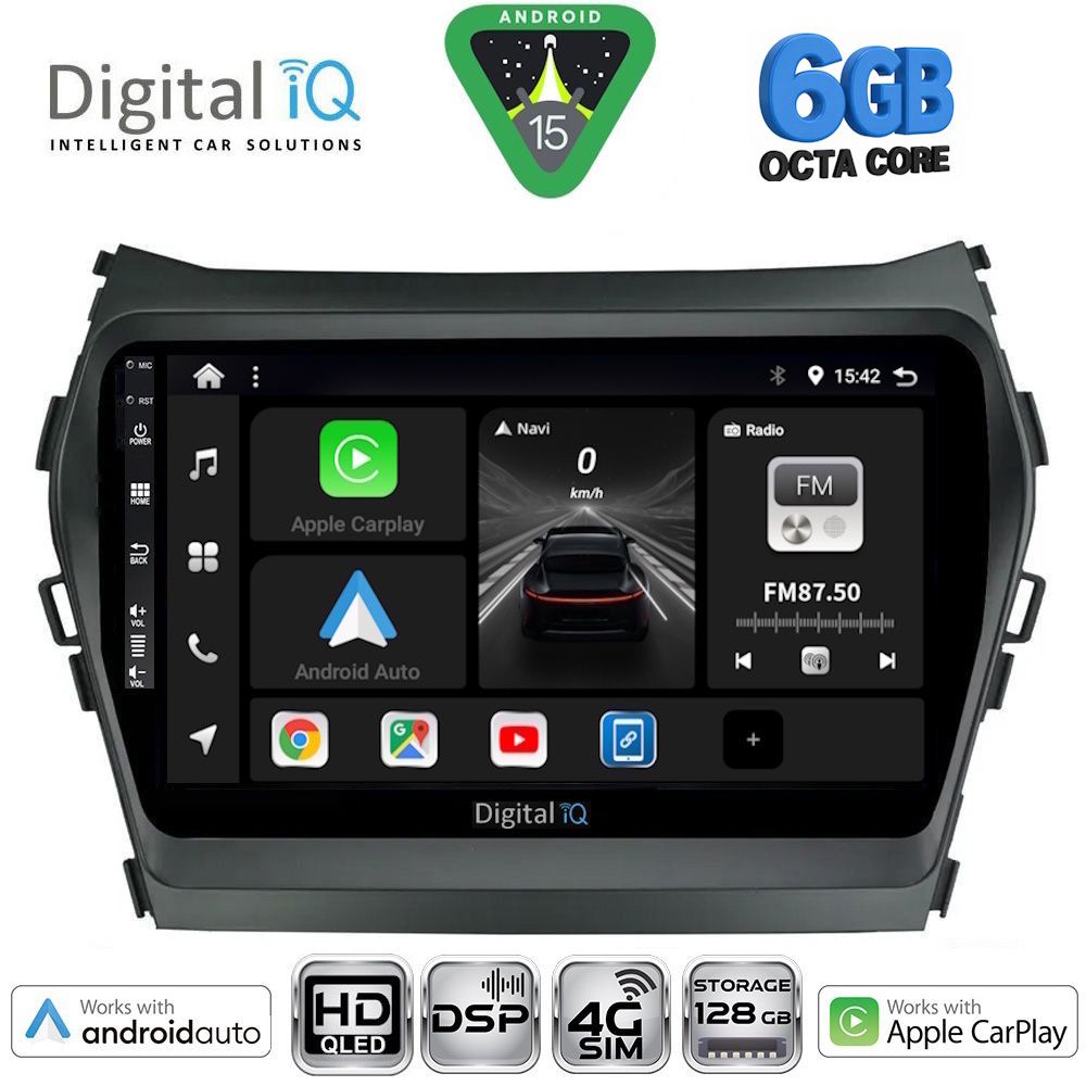 BXF17238-15 DIGITAL IQ BXF 17238_CPAA (9inc) MULTIMEDIA TABLET for HYUNDAI IX45 - SANTA FE mod. 2013-2017 - Image 1